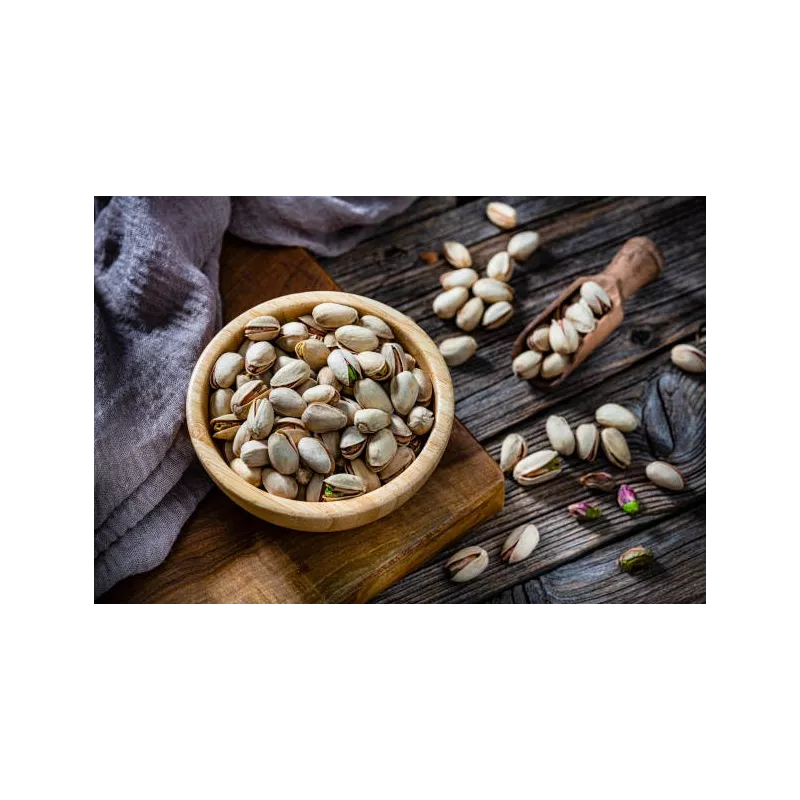 Organic pistachios PDO from Aegina in shell roasted and unsalted