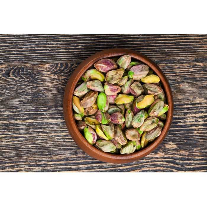 Organic shelled pistachios PDO from Aegina in Greece