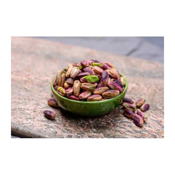 Organic shelled pistachios PDO from Aegina in Greece