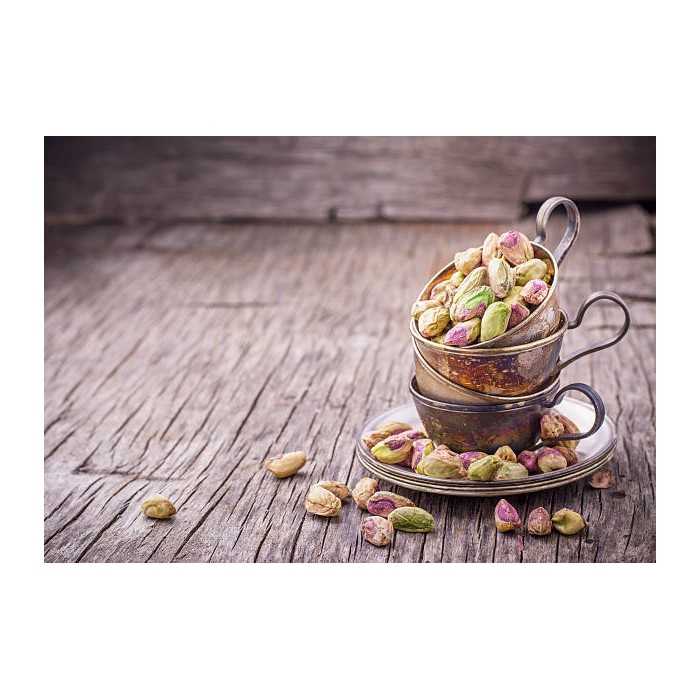 Organic shelled pistachios PDO from Aegina in Greece