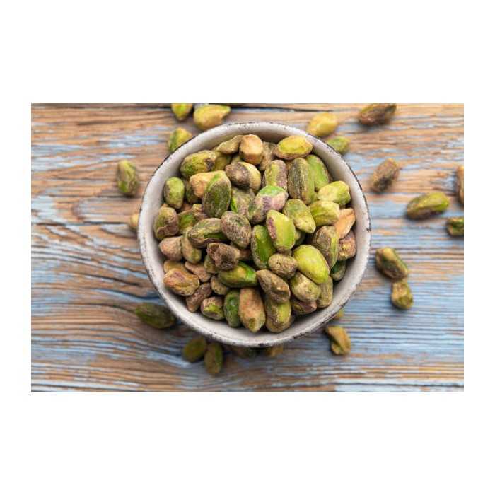 Organic shelled pistachios PDO from Aegina in Greece