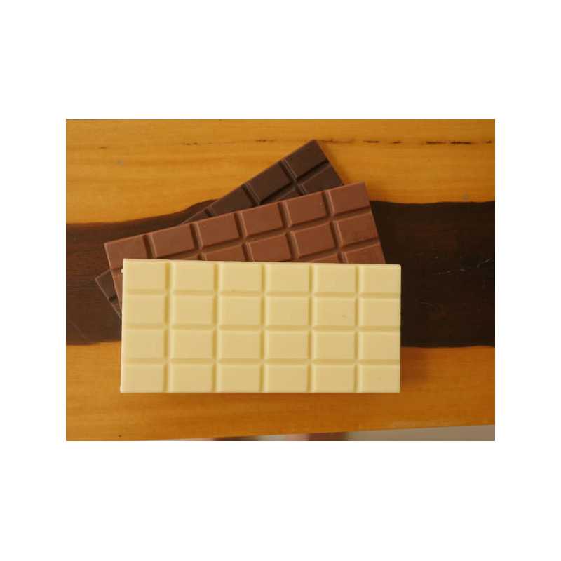 Tablette de chocolat blanc fruité vegan & fairtrade spécial Hallowe...