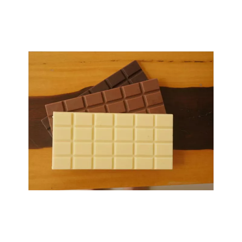 Tablette de chocolat blanc fruité vegan & fairtrade spécial Hallowe...