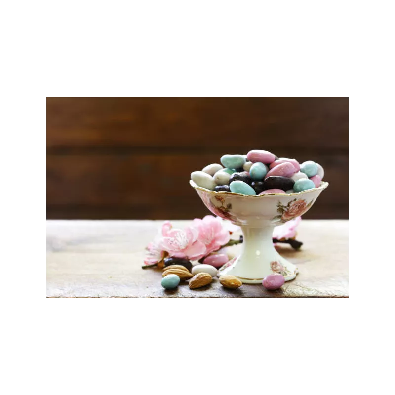 Amandes au chocolat multicolore naturel de France - Direct producteur Amandes au chocolat multicolore naturel de France - Direct producteur