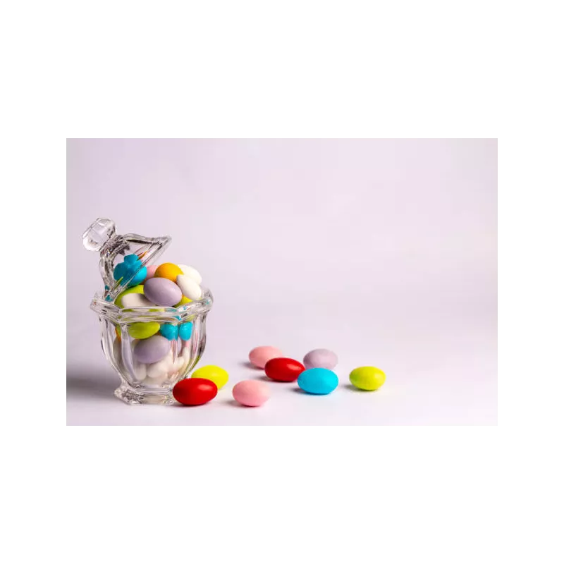 Natural multi-colored chocolate almonds from France - Direct from t...