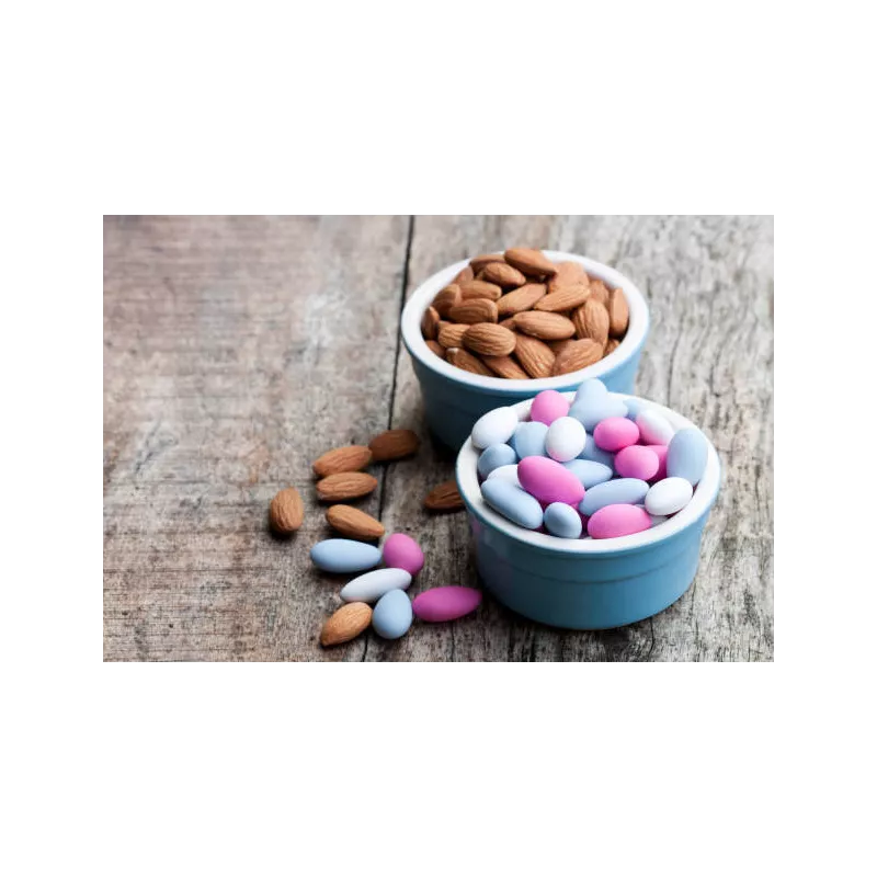 Amandes au chocolat multicolore naturel de France - Direct producteur