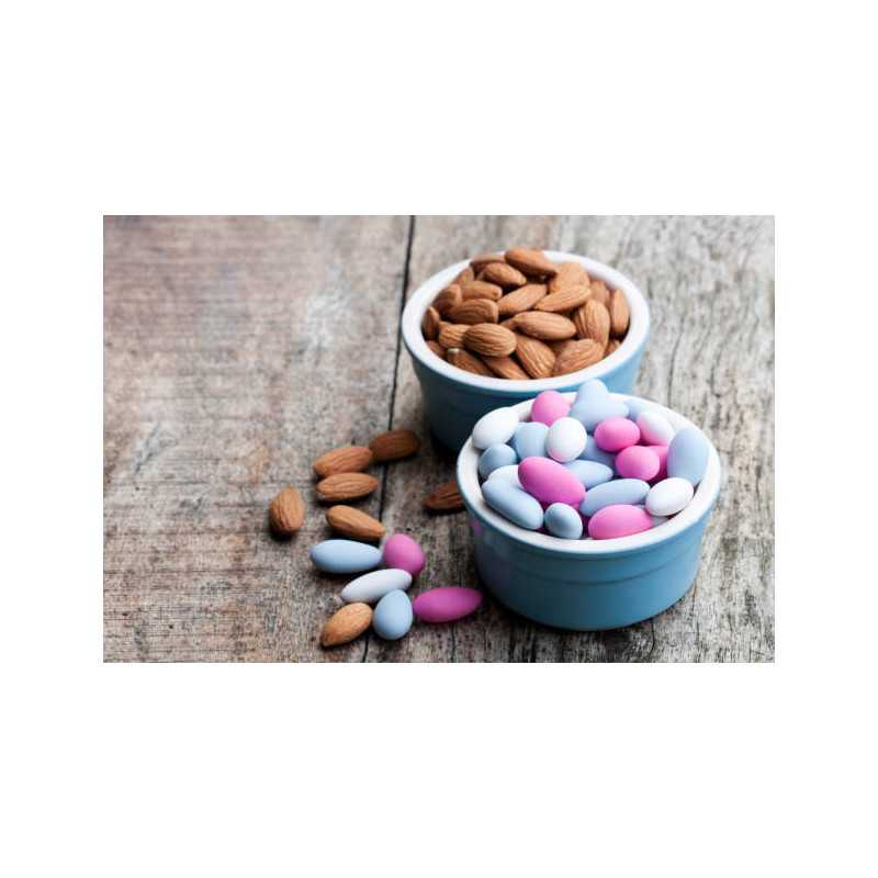 Natural multi-colored chocolate almonds from France - Direct from t...