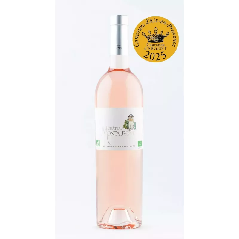 Organic Rosé Wine Château Montaurone AOP Coteaux d'Aix en Provence Organic Rosé Wine Château Montaurone AOP Coteaux d'Aix en Provence