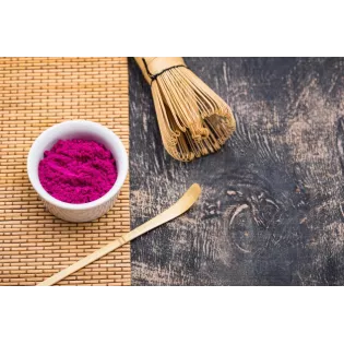 Matcha rose Bio ou poudre de fruit du dragon rouge ou pitaya bio d'...
