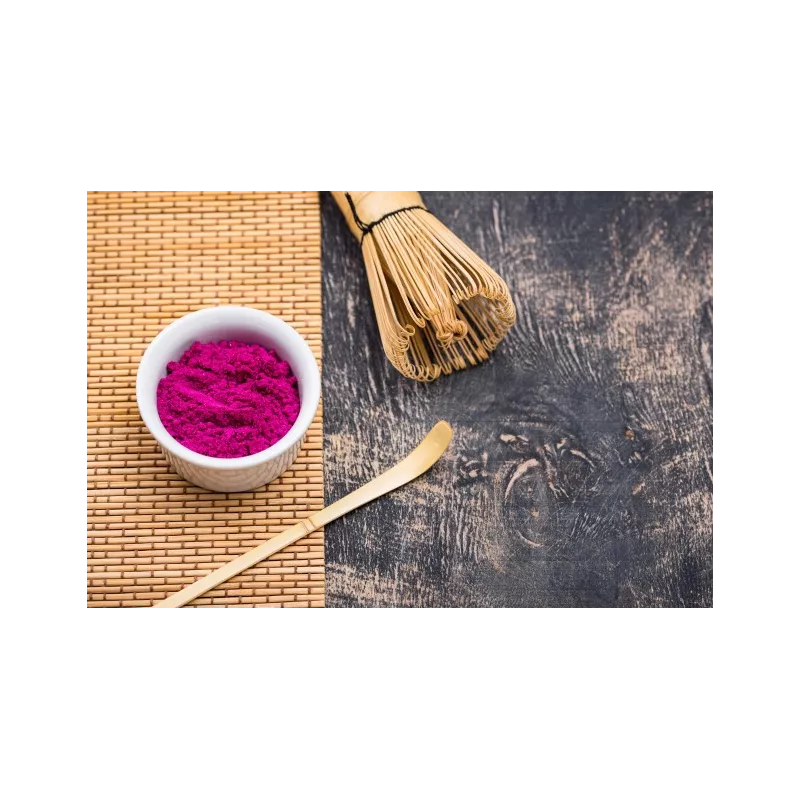 Matcha rose Bio ou poudre de fruit du dragon rouge ou pitaya bio d'...