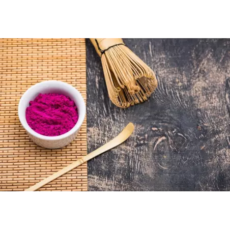 Matcha rose Bio ou poudre de fruit du dragon rouge ou pitaya bio d'...
