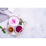 Matcha rose Bio ou poudre de fruit du dragon rouge ou pitaya bio d'...