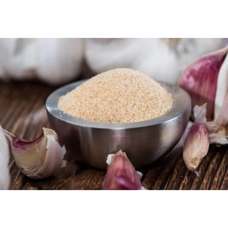 Organic garlic in semolina from France