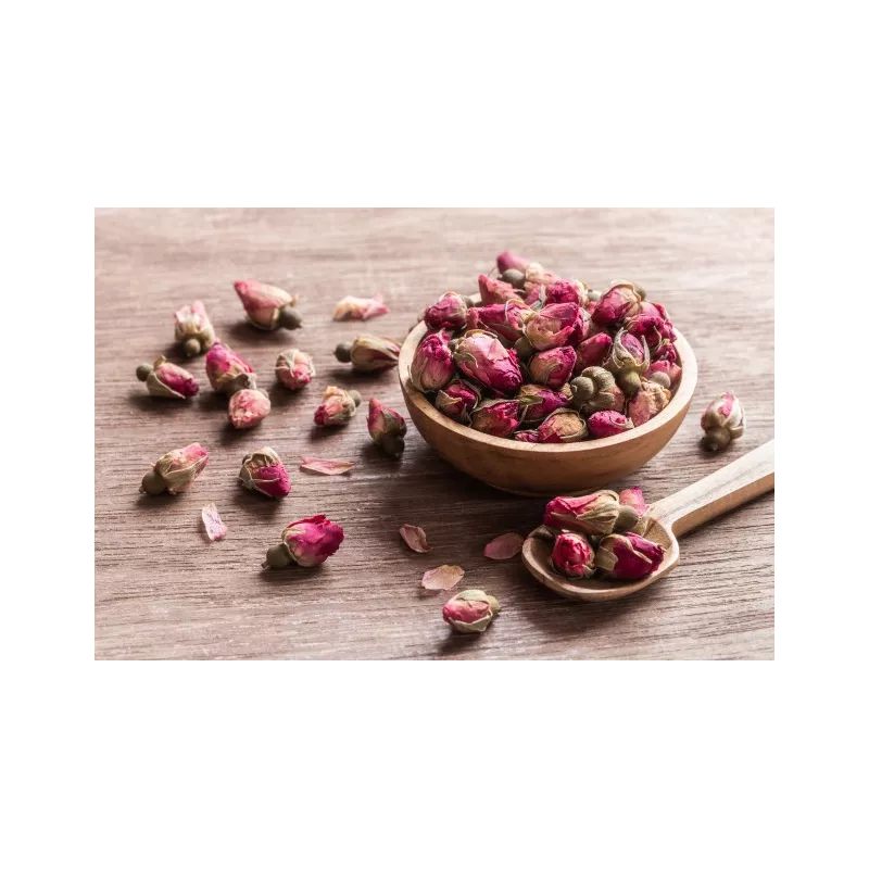 Bouton de rose séchée bio de Damas D'exception