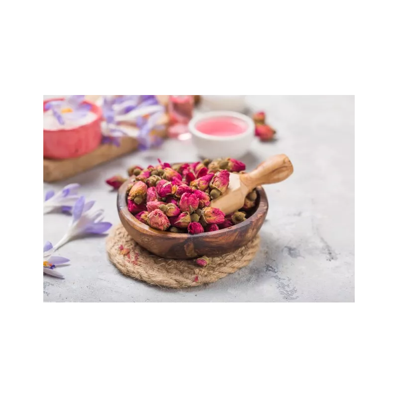 Bouton de rose séchée bio de Damas D'exception