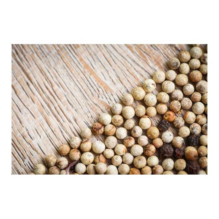 Organic fairtrade white pepper PGI from Kampot - direct producer