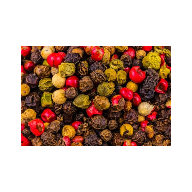 Mix 4 organic fairtrade peppers PGI from Kampot - direct producer