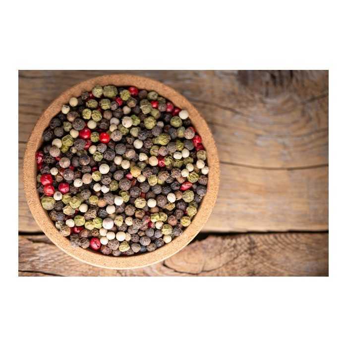 Mix 4 organic fairtrade peppers PGI from Kampot - direct producer