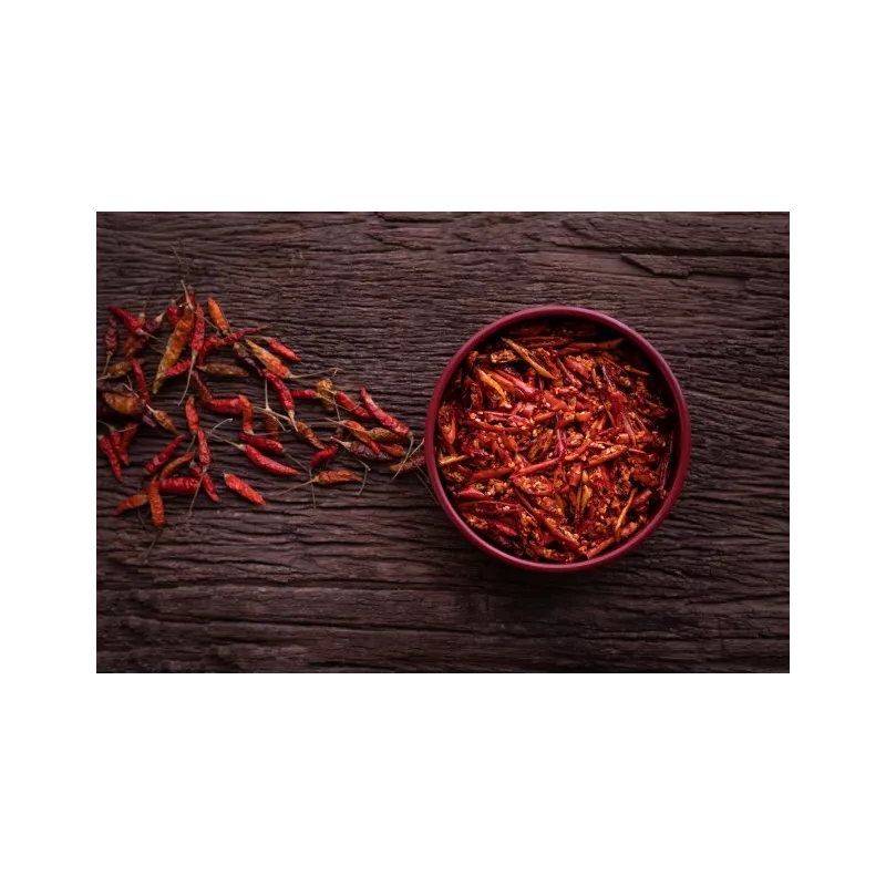 Piment langue d'oiseau ou pili-pili entier fumé Bio & fairtrade de ...