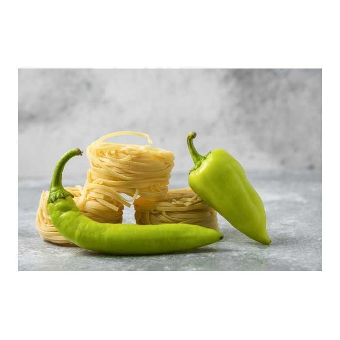 Organic & artisanal tagliatelle with PDO Espelette pepper from Fran...