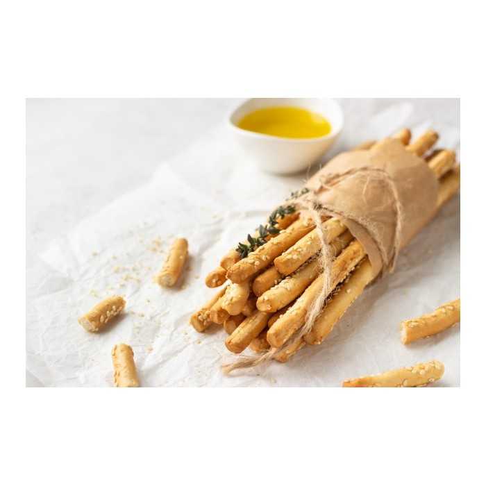 Organic gluten-free & vegan breadsticks with chickpeas from Vauclus...