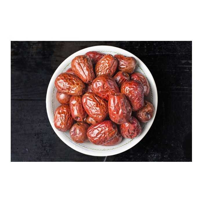Organic & fairtrade dried Chinese red dates or jujubes or ziziphus ...