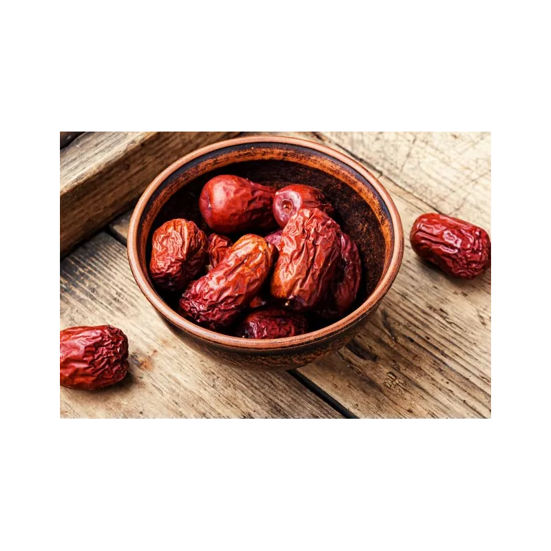 Organic & fairtrade dried Chinese red dates or jujubes or ziziphus ...