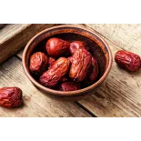 Organic & fairtrade dried Chinese red dates or jujubes or ziziphus ...