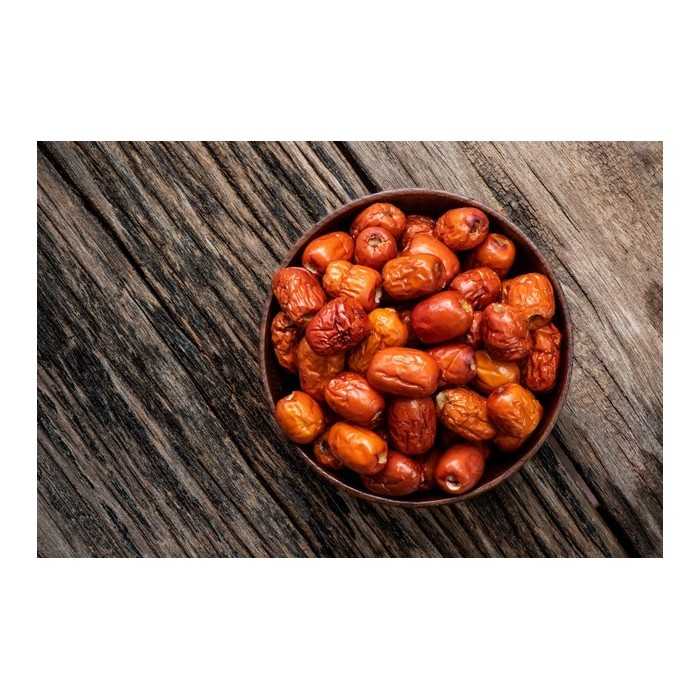 Organic & fairtrade dried Chinese red dates or jujubes or ziziphus ...