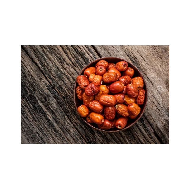 Organic & fairtrade dried Chinese red dates or jujubes or ziziphus ...
