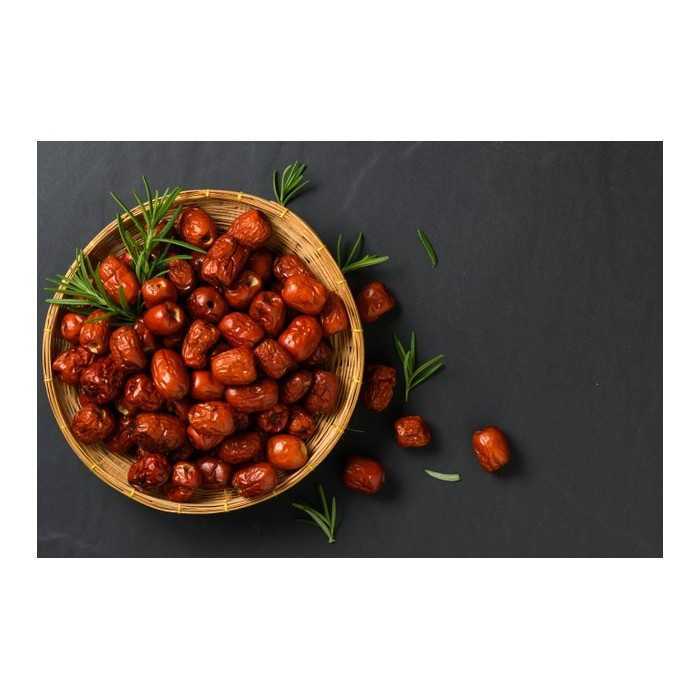 Organic & fairtrade dried Chinese red dates or jujubes or ziziphus ...