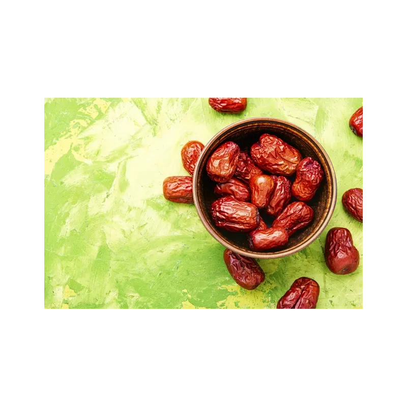 Organic & fairtrade dried Chinese red dates or jujubes or ziziphus ...