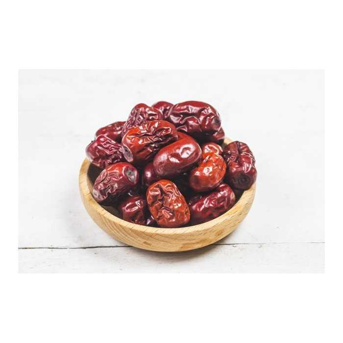 Organic & fairtrade dried Chinese red dates or jujubes or ziziphus ...