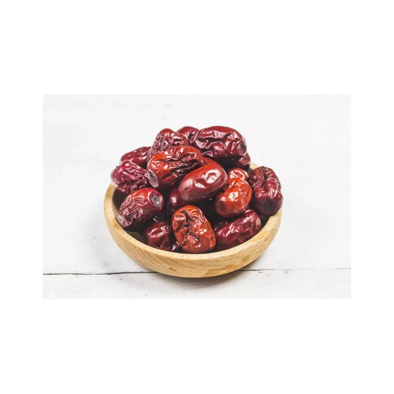 Organic & fairtrade dried Chinese red dates or jujubes or ziziphus ...