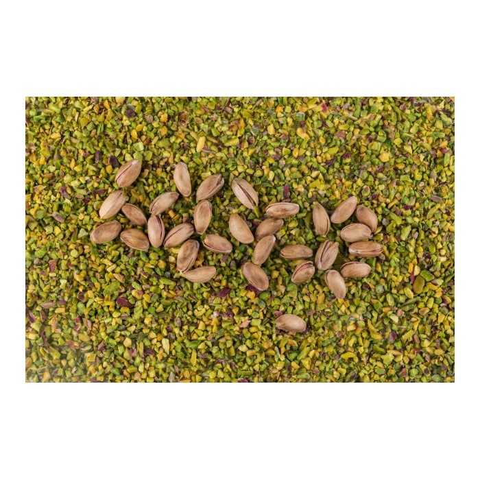 Organic crushed pistachios PDO from Bronte in Sicily - Direct producer