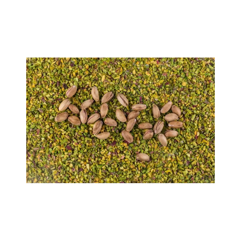 Organic crushed pistachios PDO from Bronte in Sicily - Direct producer