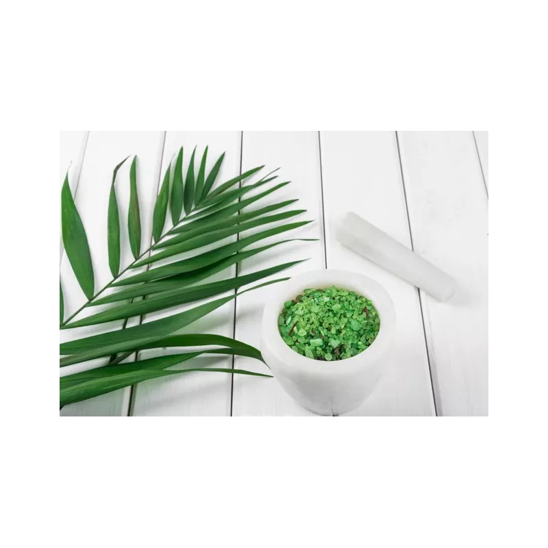 Cristaux de Sel vert jade au bambou bio d'Hawaï premium