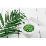 Cristaux de Sel vert jade au bambou bio d'Hawaï premium