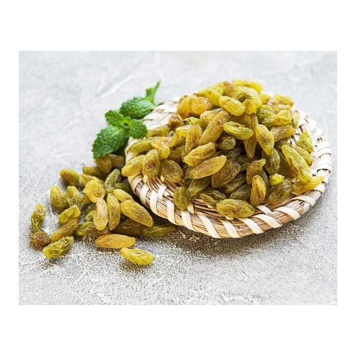 Organic and Fair Trade Green Khorog Raisins from Uzbekistan - Sulfi...