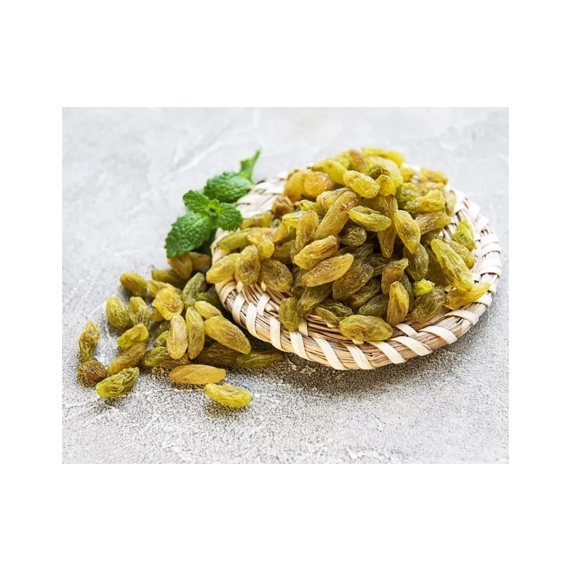 Organic and Fair Trade Green Khorog Raisins from Uzbekistan - Sulfi...