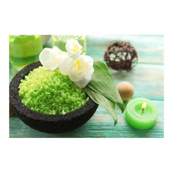 Cristaux de Sel vert jade au bambou bio d'Hawaï premium