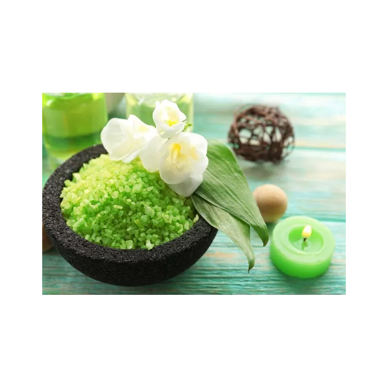 Cristaux de Sel vert jade au bambou bio d'Hawaï premium