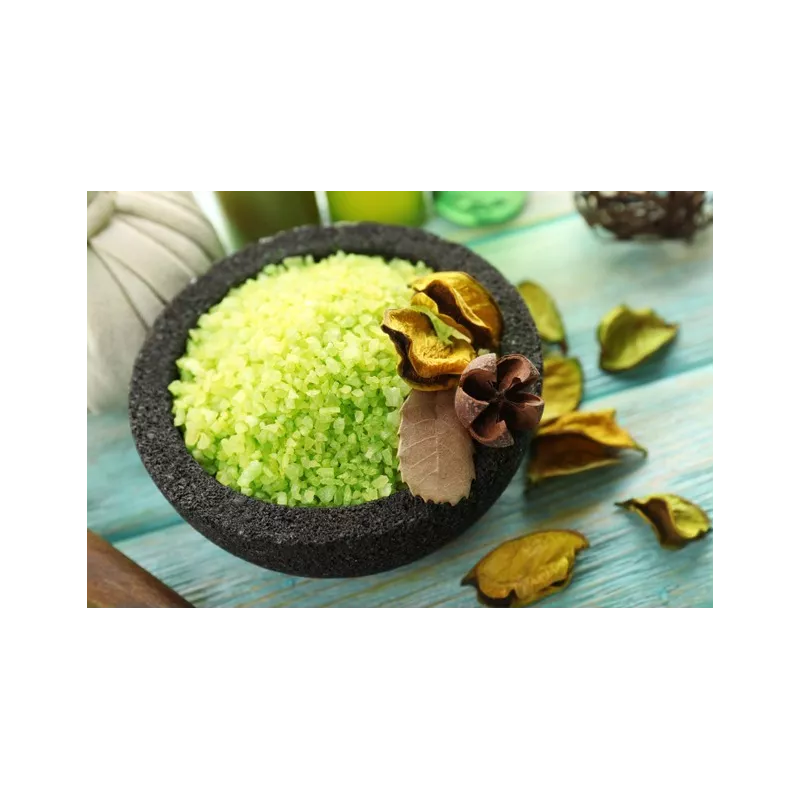 Cristaux de Sel vert jade au bambou bio d'Hawaï premium