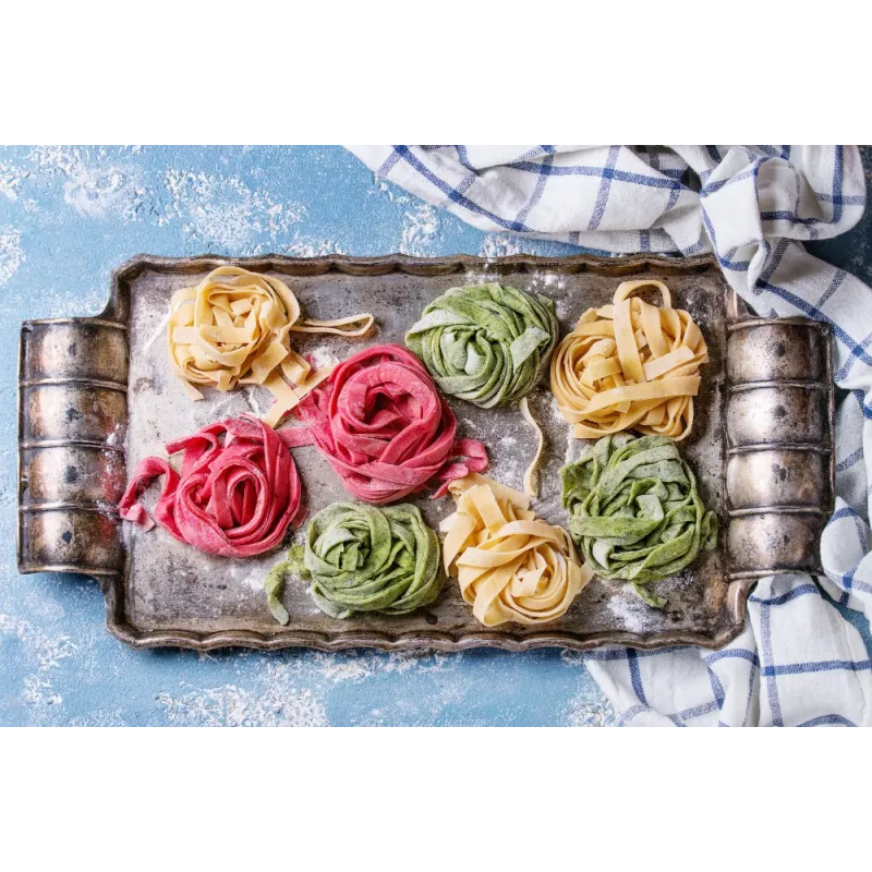 Tagliatelle 3 couleurs bio & artisanale de France - direct producteur Tagliatelle 3 couleurs bio & artisanale de France - direct producteur