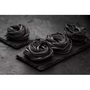 Tagliatelle à l'encre de seiche bio & artisanale de France - direct...