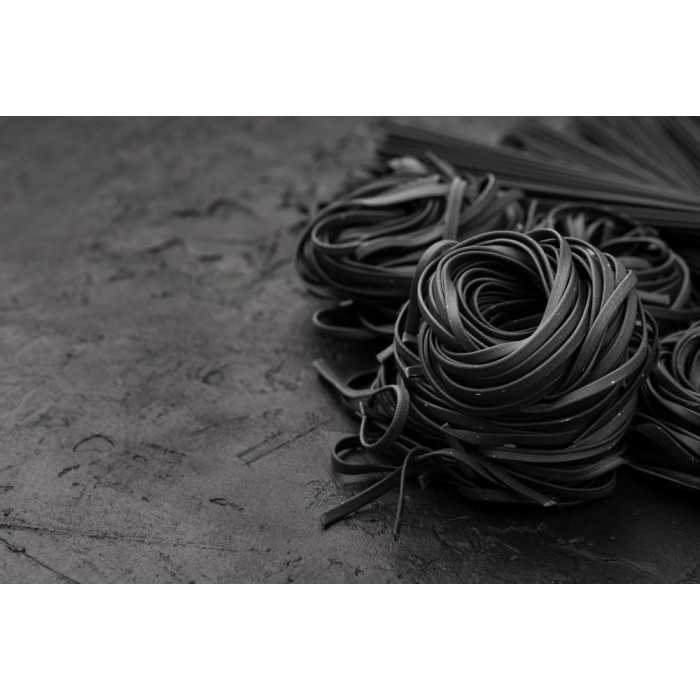 Organic & artisanal tagliatelle with squid ink from France - direct...