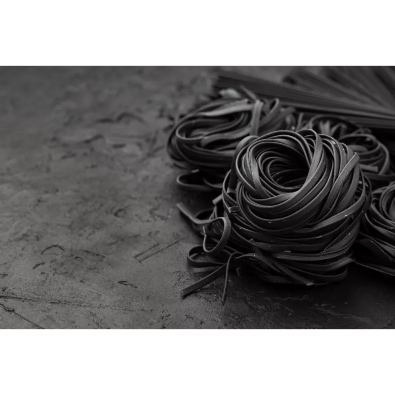 Tagliatelle à l'encre de seiche bio & artisanale de France - direct...