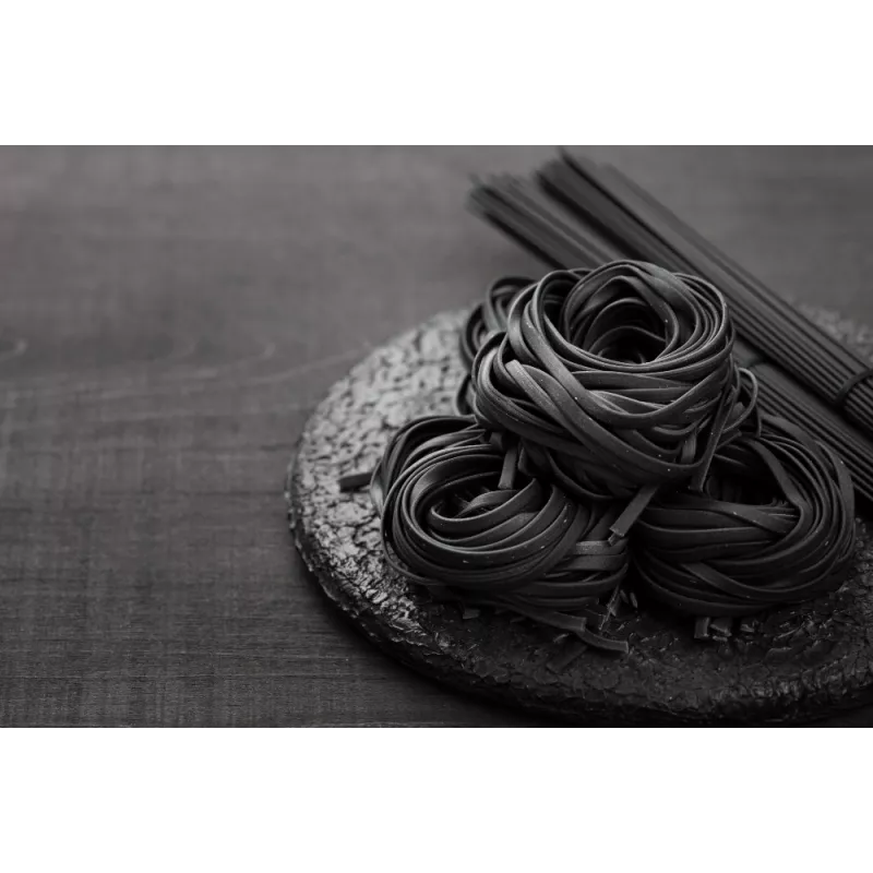 Tagliatelle à l'encre de seiche bio & artisanale de France - direct...