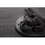 Tagliatelle à l'encre de seiche bio & artisanale de France - direct...