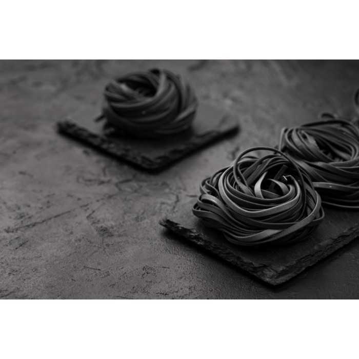Organic & artisanal tagliatelle with squid ink from France - direct...